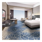Nylon Printed Blue Hotel Carpet Machine Made Tufted Carpet