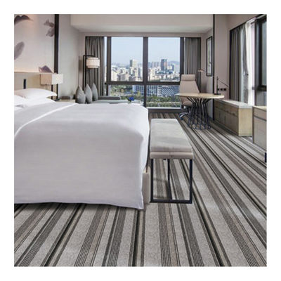 Tufted Striped Broadloom Carpet Polypropylene Fiber With Action Backing