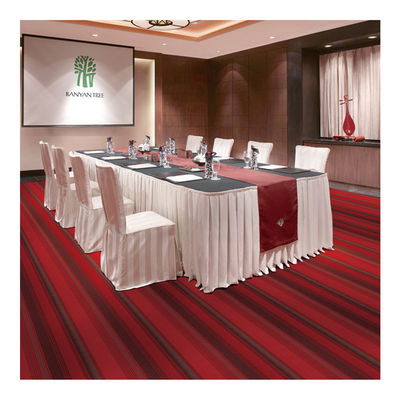 Tufted Striped Broadloom Carpet Polypropylene Fiber With Action Backing