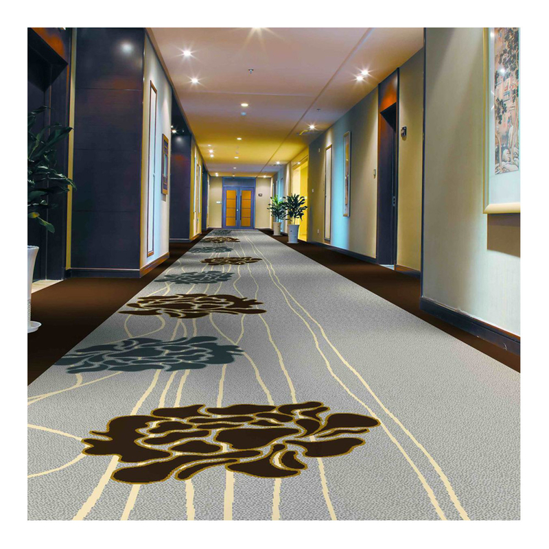 4m Axminster Woven Carpet Natural Flame Retardant Wool Fiber Hotel Carpet
